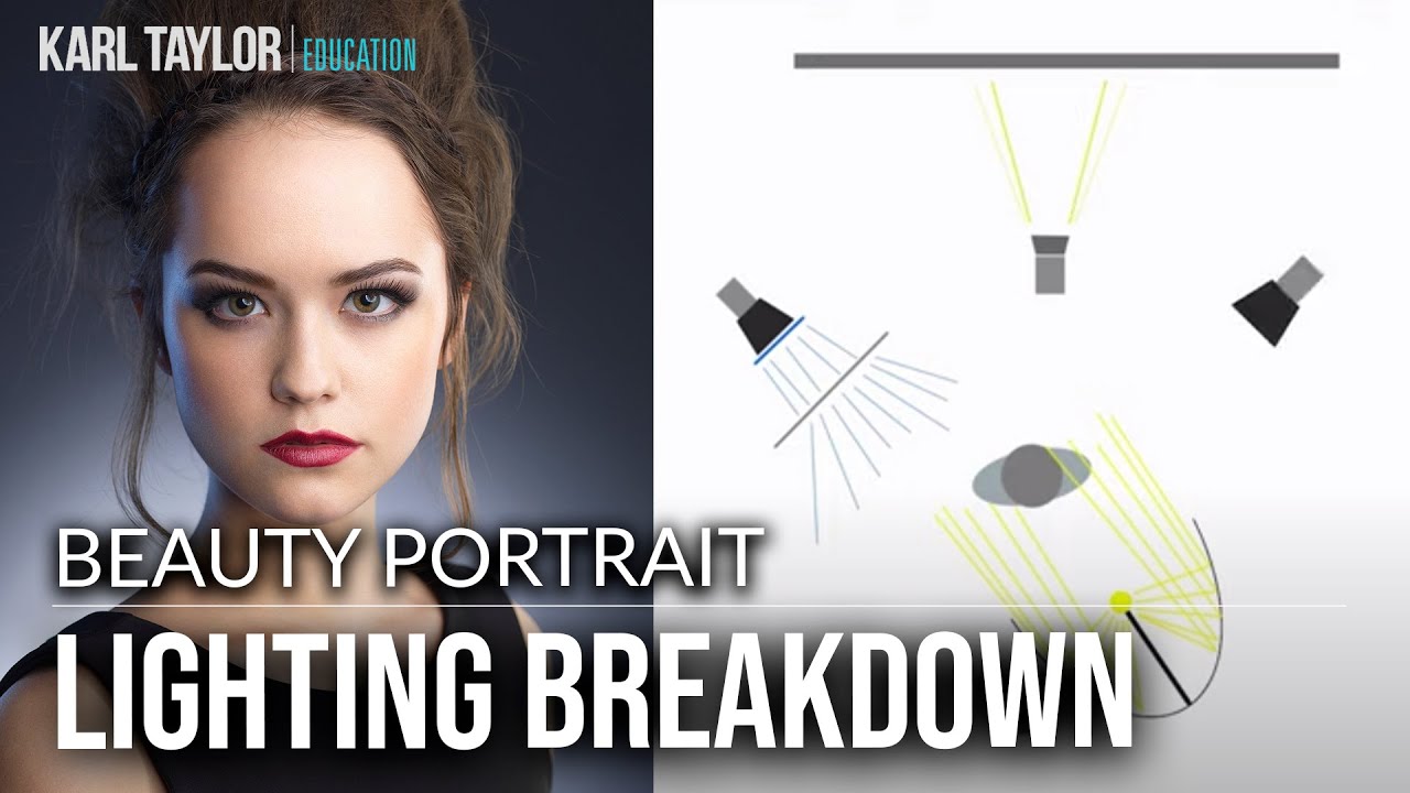 Breaking Down a 4-Light Model Headshot Setup (And the Blue Gel Detail Most Photographers Miss)