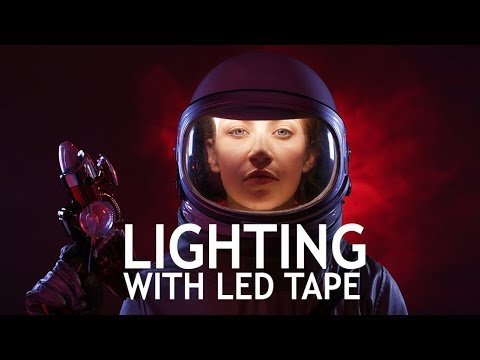 How to Light a Face Inside a Helmet (or Any Impossible Small Space) with LED Tape