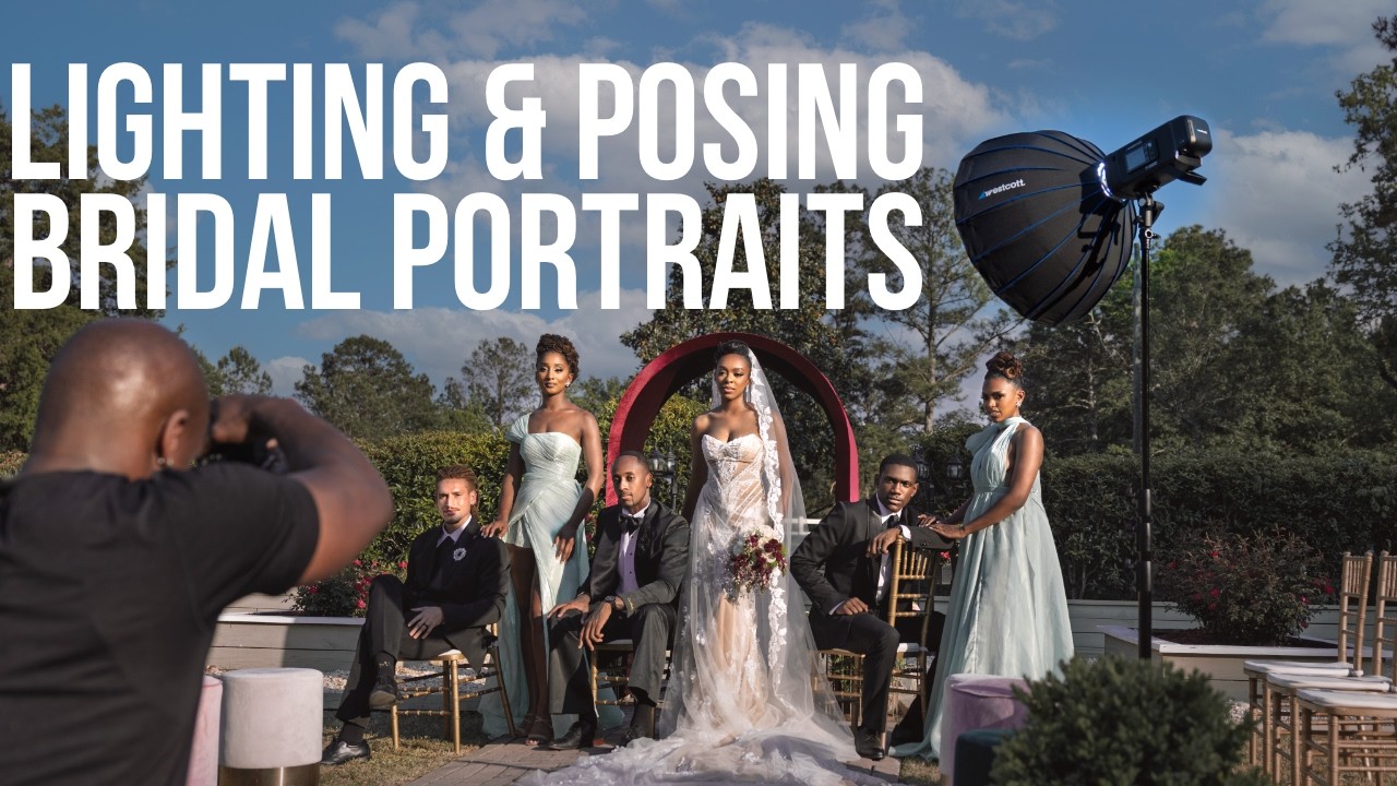 Mastering Bridal Party Poses and Off-Camera Flash in Harsh Sunlight