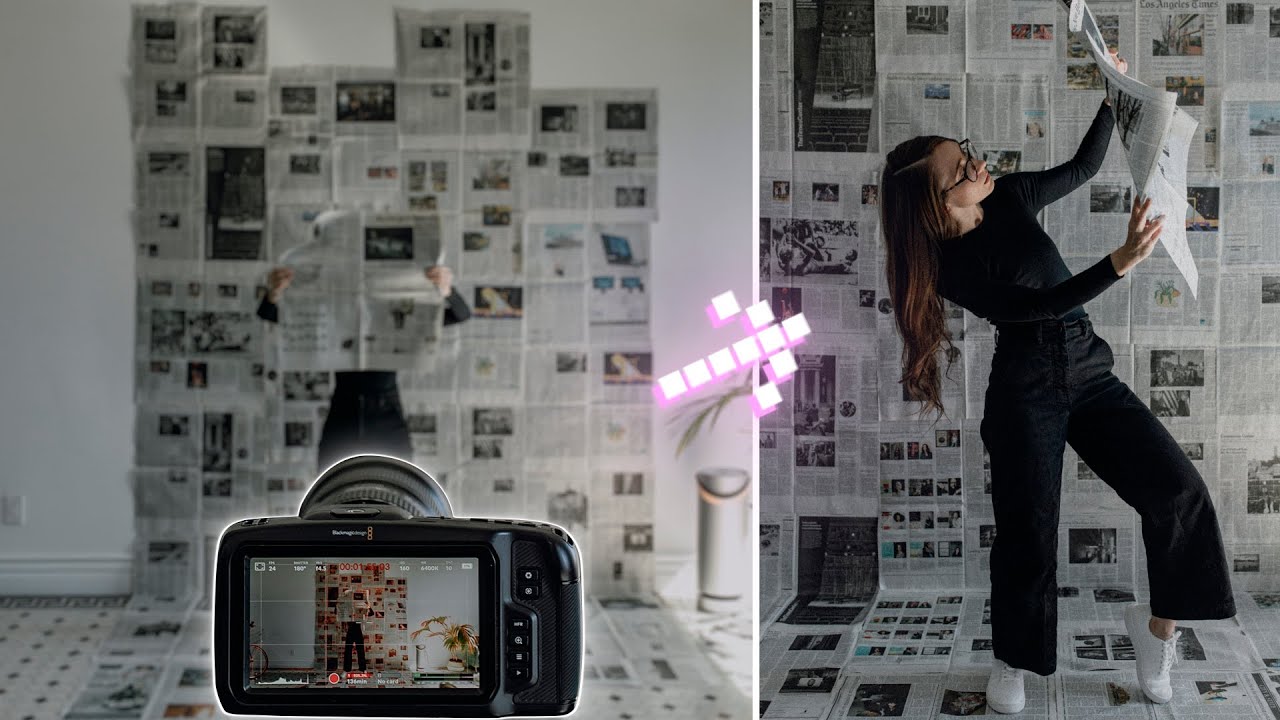 Turn Any Wall Into a Studio Backdrop Using Newspaper, a Projector, and a Little Patience