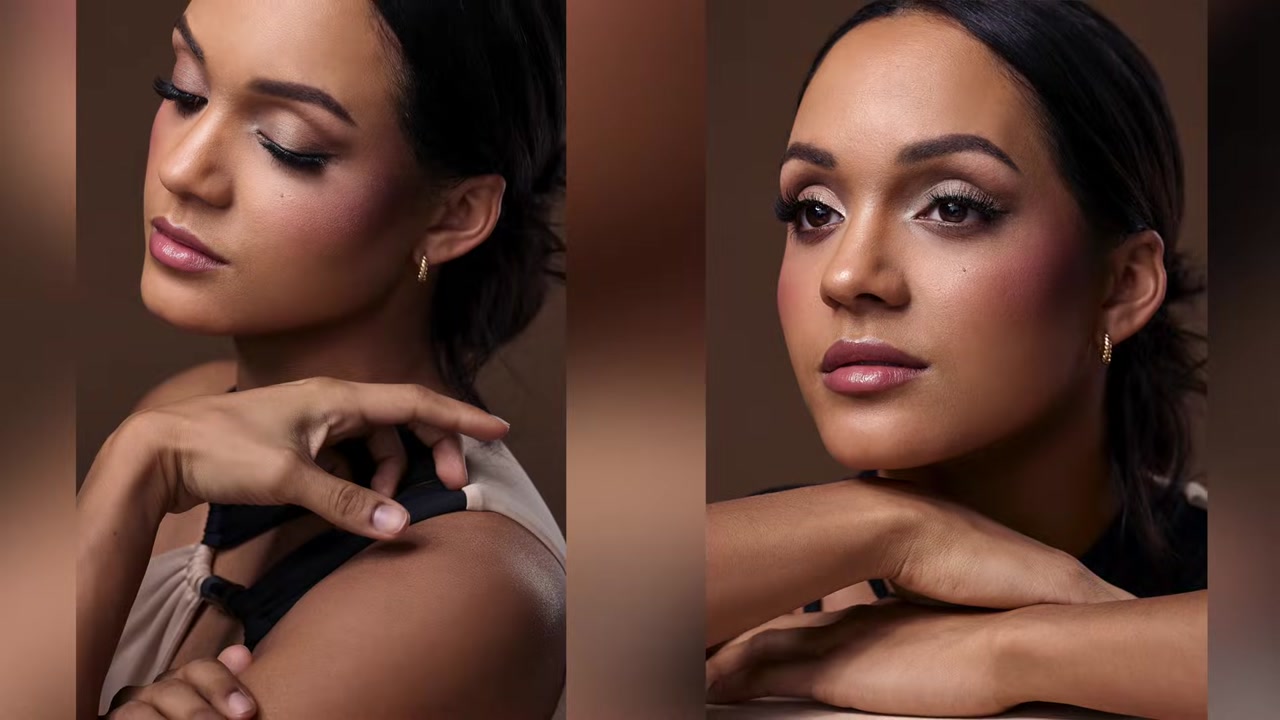 Natural beauty lighting result — warm, soft tones