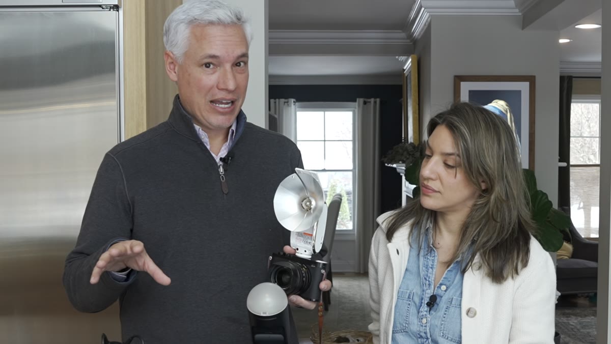 Godox branding visible on Flashpoint flash unit