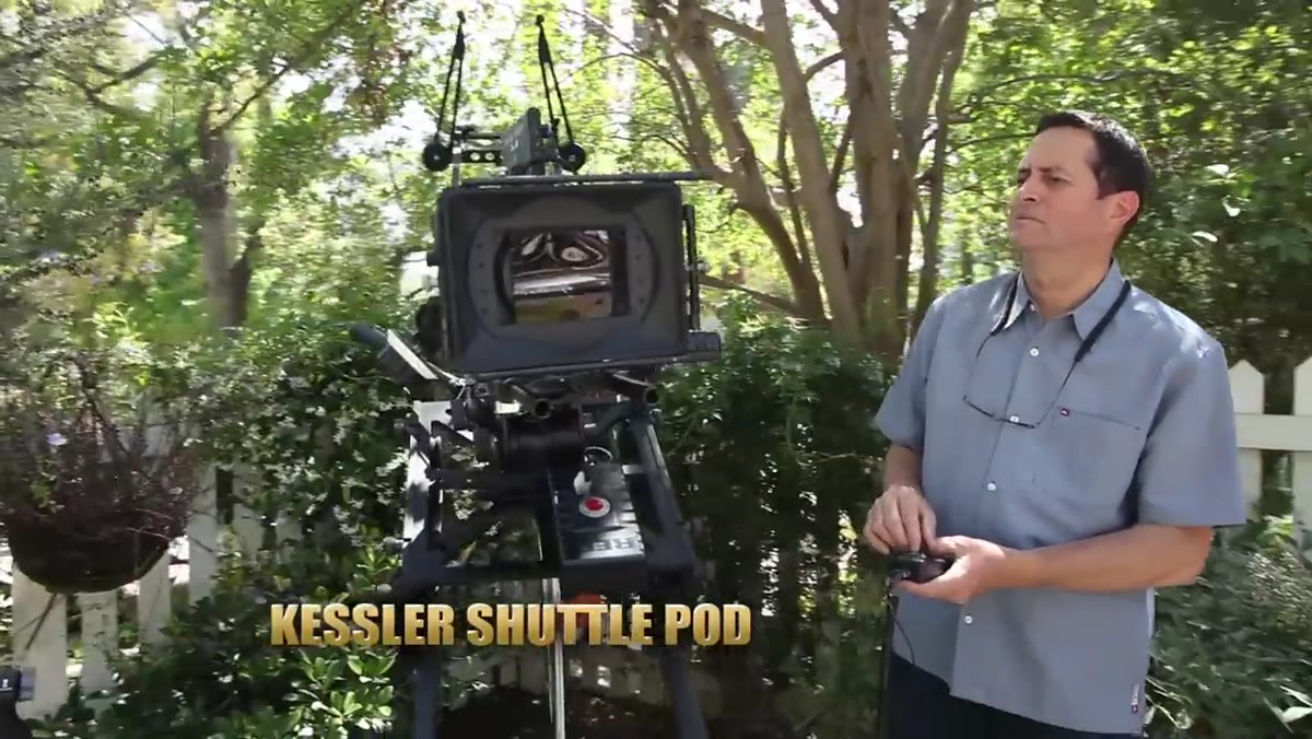 Camera monitor showing grill flame with shadow detail retained