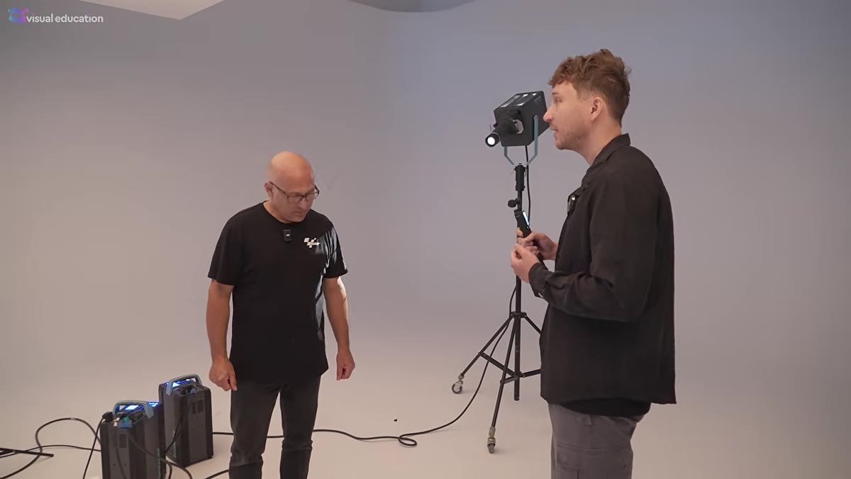 Karl describing the early morning sunlight effect to Paul
