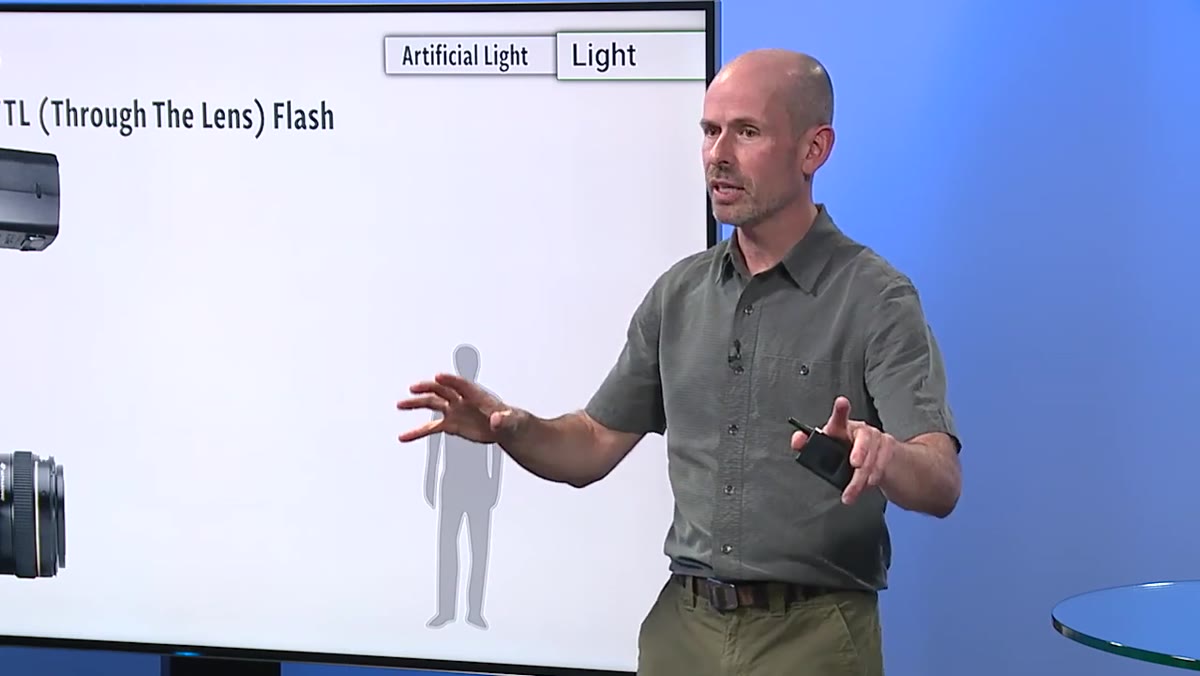 Controlled studio setup with tripod and lights in fixed positions
