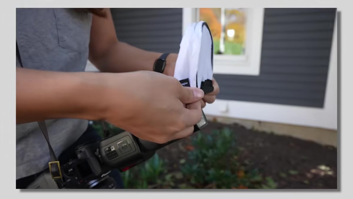 Demonstration of flash modifiers and their effects on light