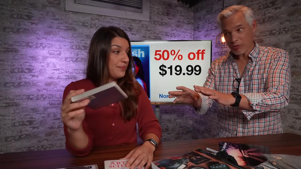 Tony and Chelsea showing the flash series available as digital stream or SD card