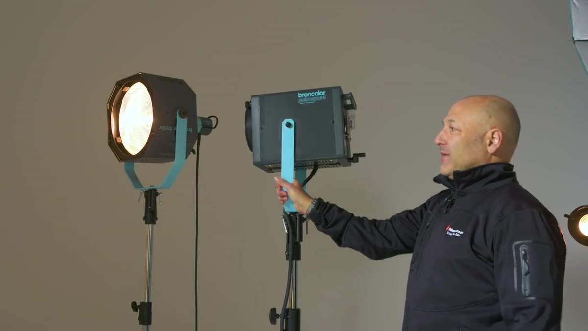 Smaller fresnel and Profoto Spot compared side by side
