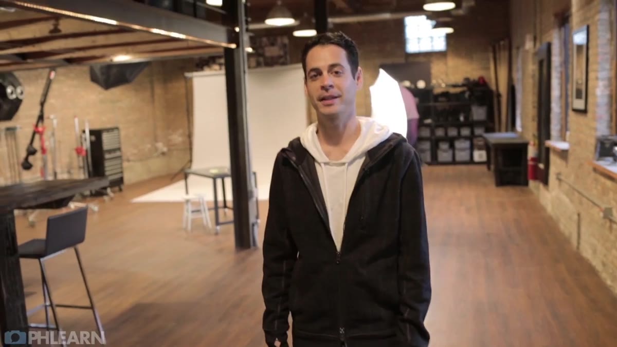 Wide open studio floor with moveable equipment visible