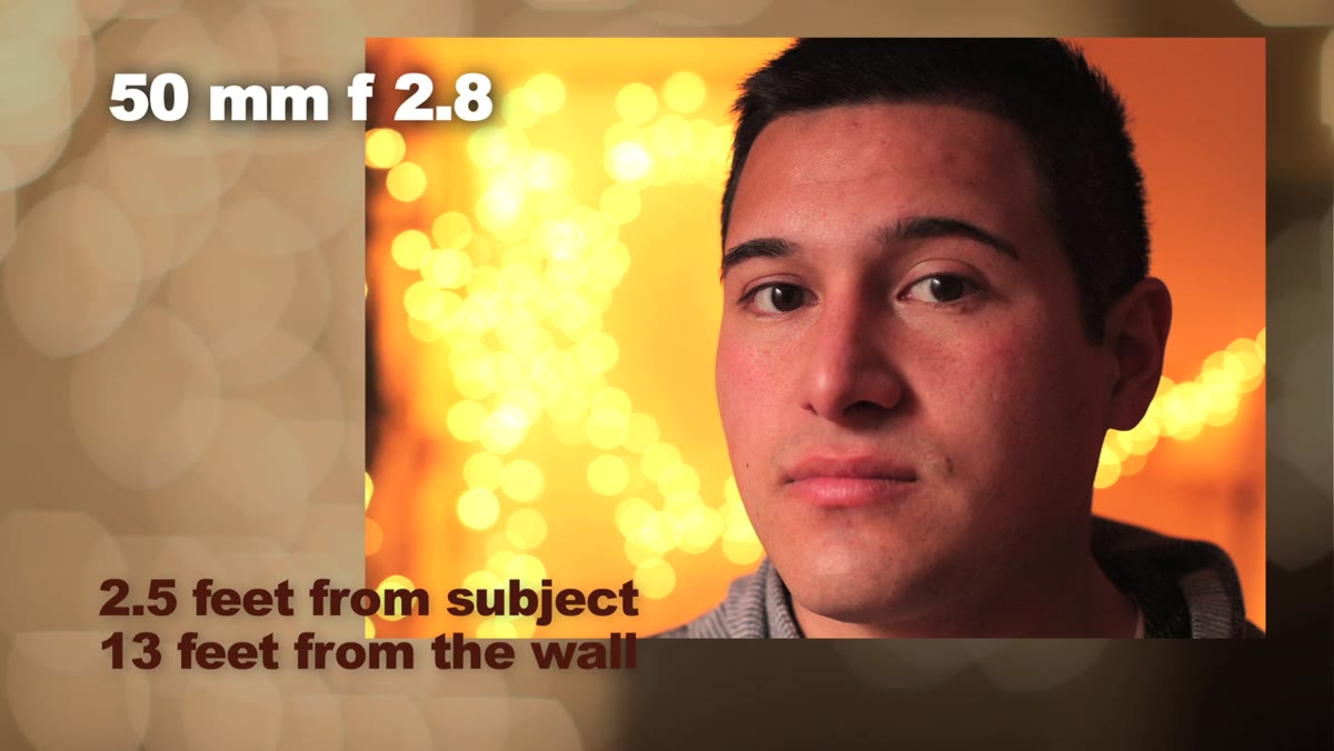 Camera moved 6 inches closer to subject, bokeh comparison