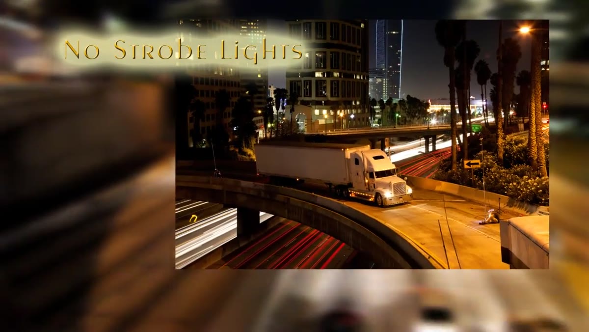 Camera frame showing truck and skyline without any strobe