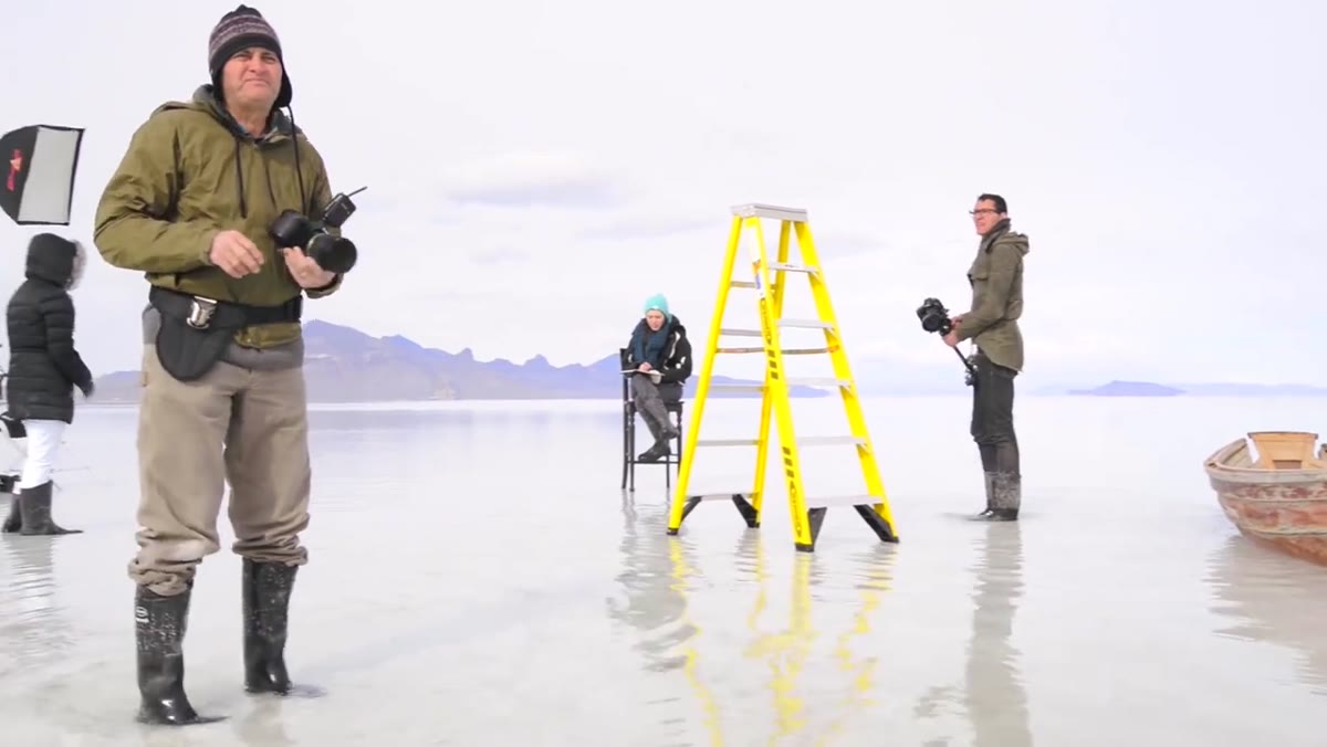 Photographer describing sun position relative to subject