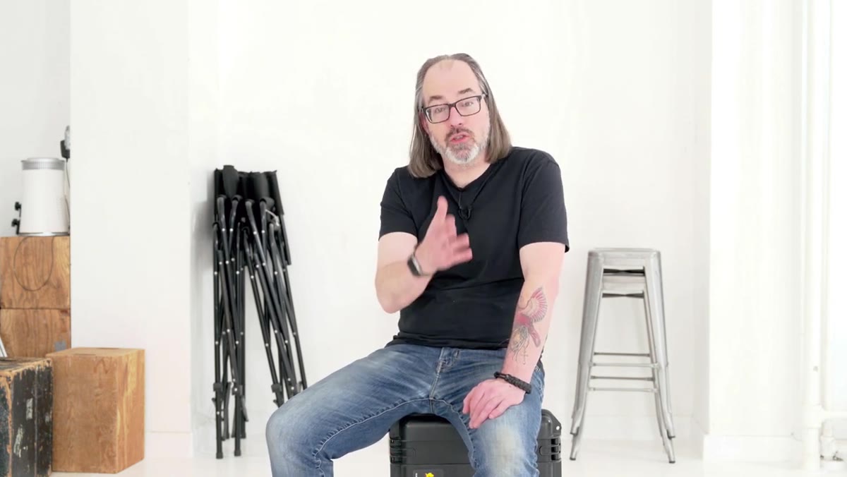 Discussion of light direction and which parts of the subject are illuminated