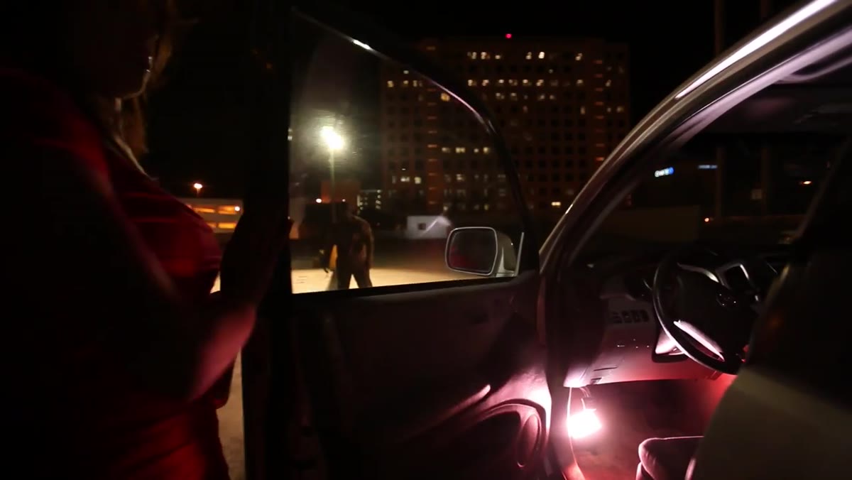Small battery-powered LED units placed on floor and between front seats