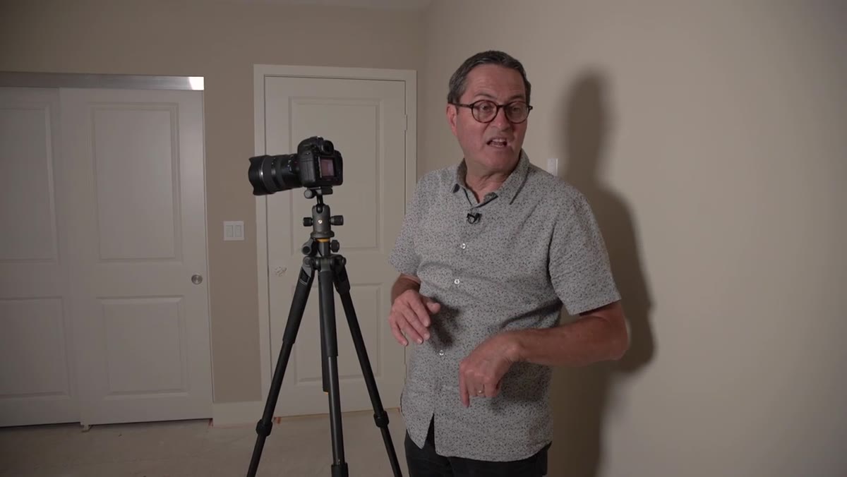 Morgan moving to kitchen to demonstrate multi-light buildup