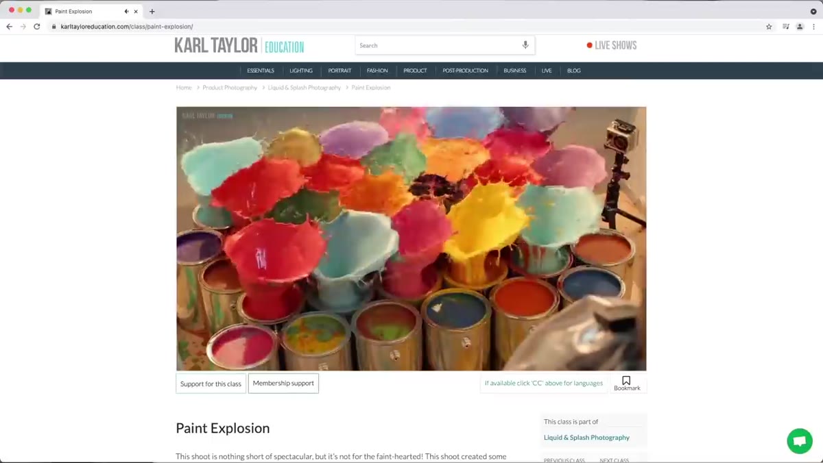 Explanation of dropping a heavy ball into the paint pot as trigger method