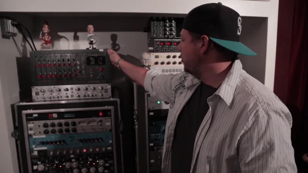 Chandler Limited mini mixer in equipment rack