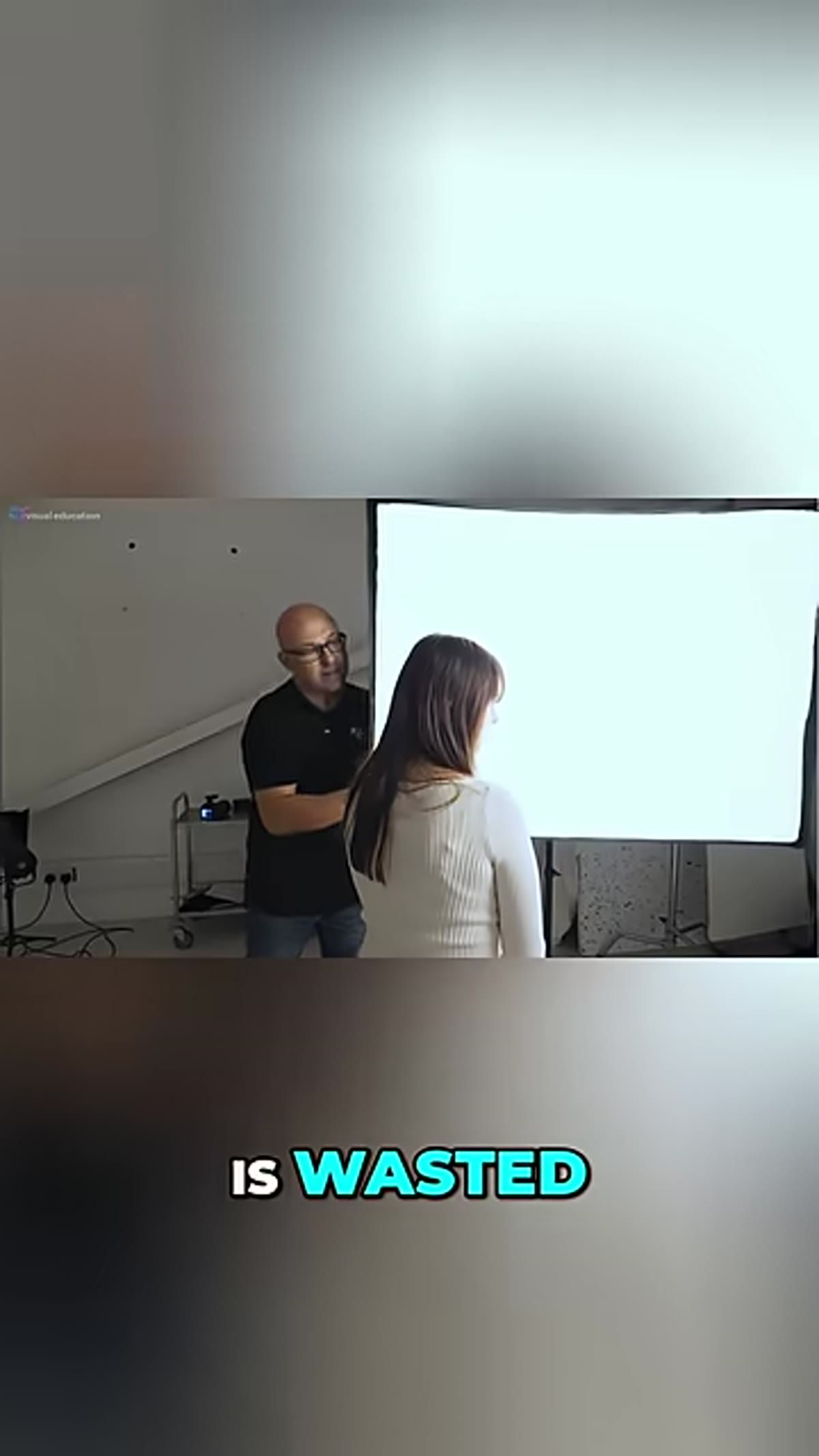 Softbox repositioned so it extends past the subject&rsquo;s face on both sides