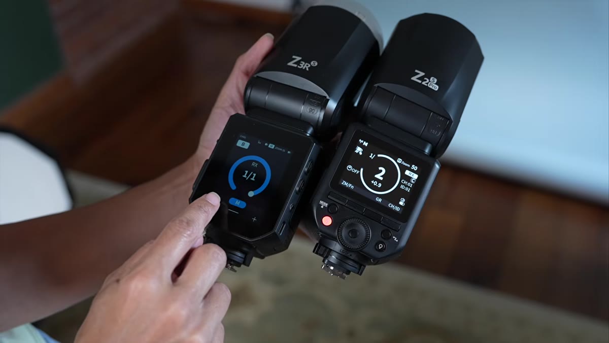 Flash mode screen showing TTL, Manual, and Multi options
