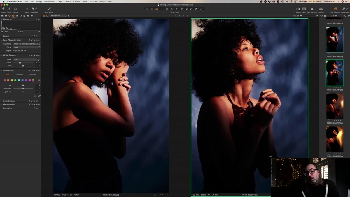 Bounce mirror system creating dappled background pattern