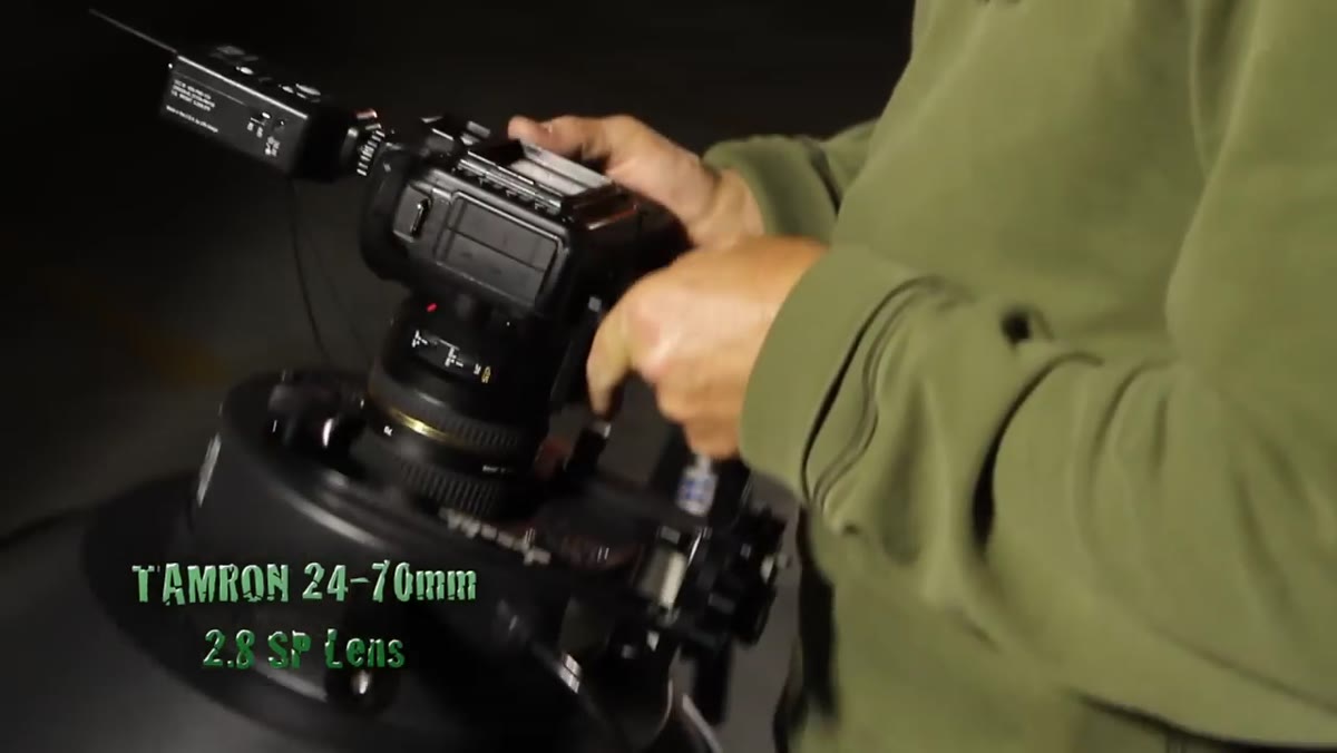 Diagram showing circular flash mounted around camera lens