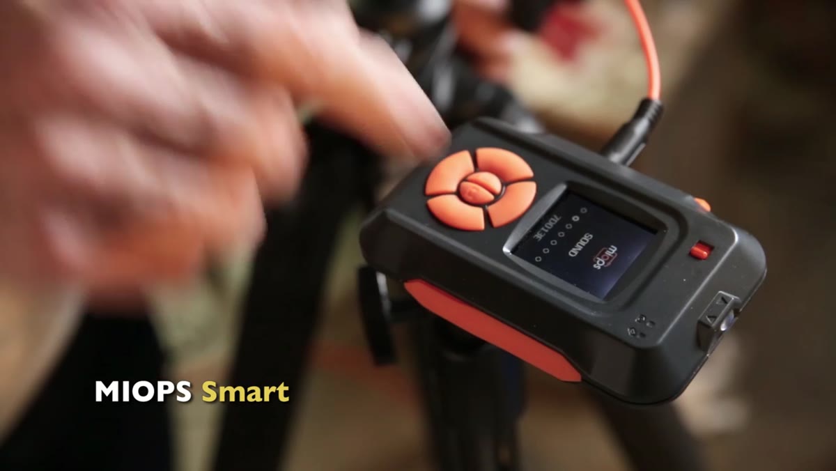 MIOPS trigger screen showing sound sensitivity setting