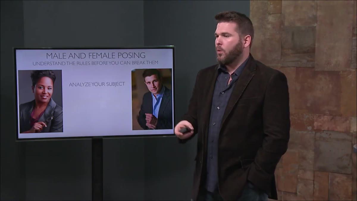 Instructor discussing facial symmetry and how it relates to attractiveness perception