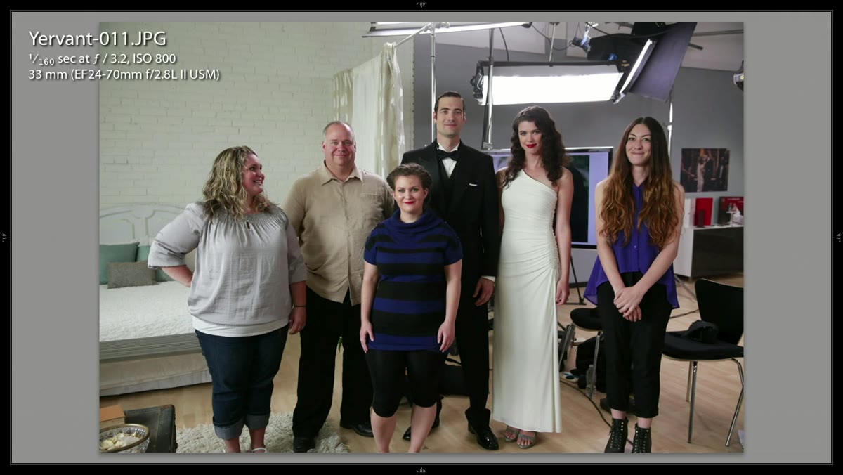 Bridal party walking and moving casually around the frame