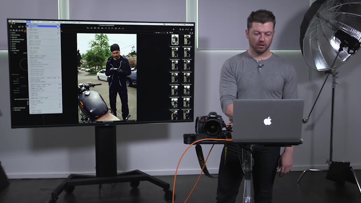 Capture One &ldquo;New Session&rdquo; dialog box with name field
