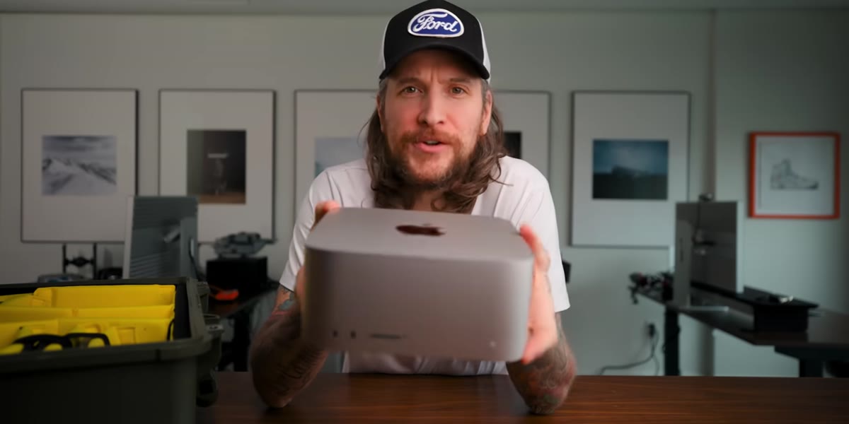 Front and rear ports of the Mac Studio shown clearly