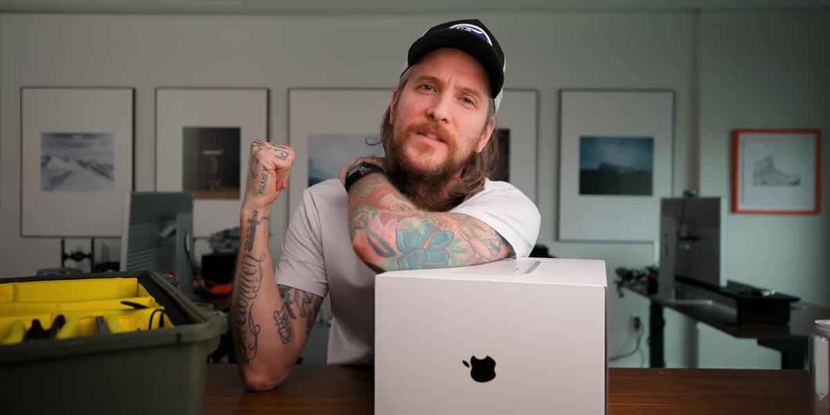 Mac Pro visible in the background during comparison discussion