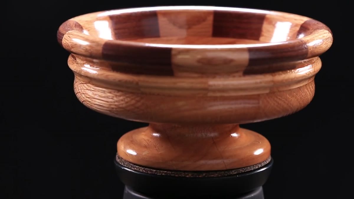 Final three-light setup showing bowl lit with rim and open front