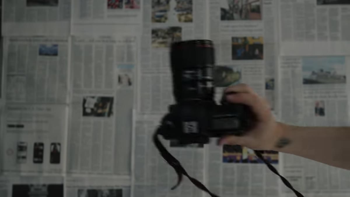 Camera and 35mm lens shown before shooting begins