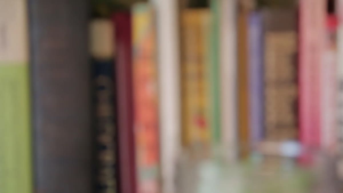 Vintage activity books and illustrated craft books arranged on shelves