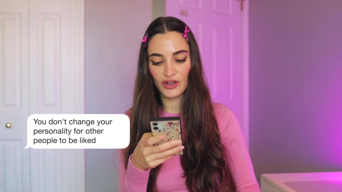Jessica explaining she won&rsquo;t change her personality just to be liked