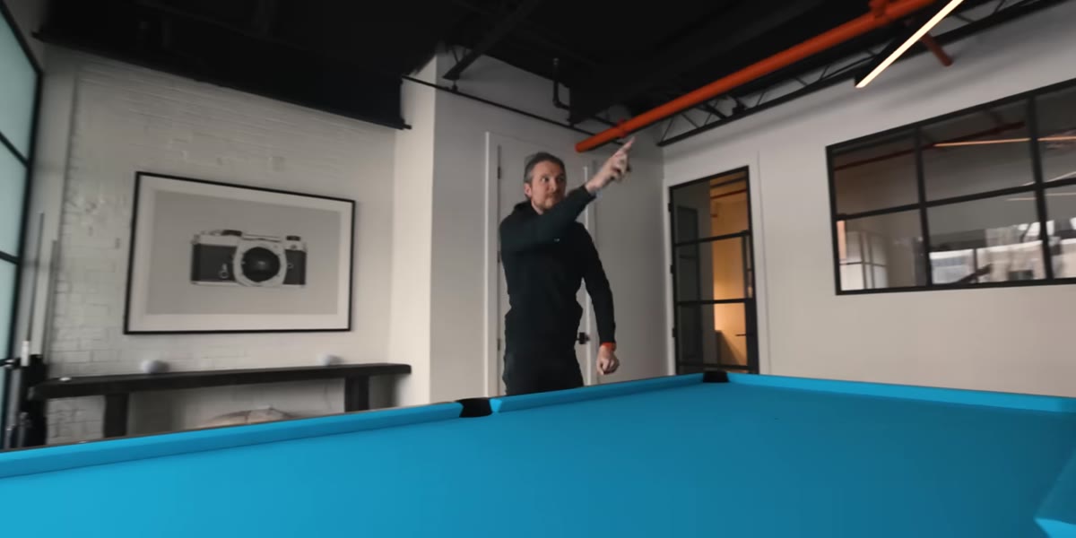 McKinnon explaining the decision to replace a lounge with a pool table
