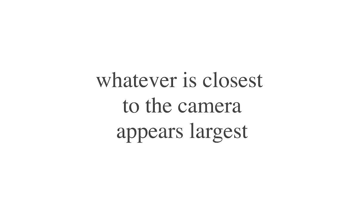 Hand extended toward camera appearing much larger than face