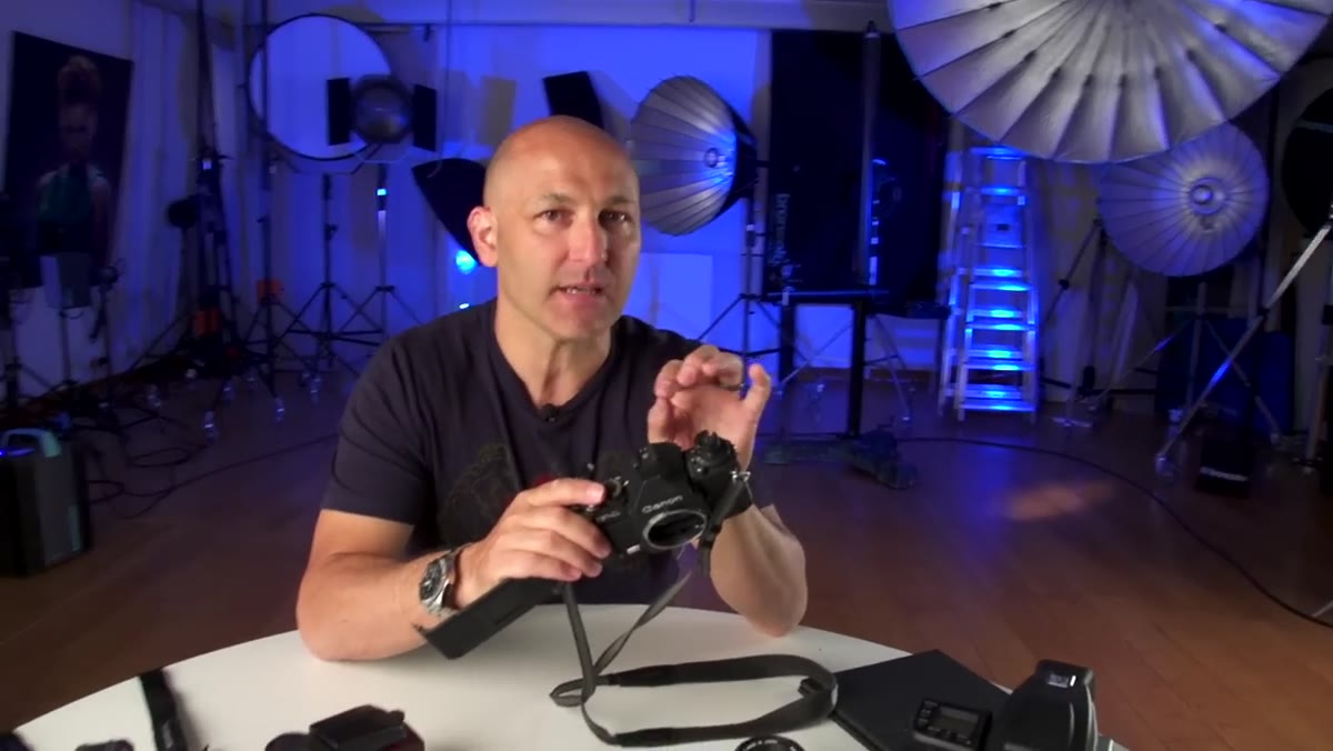 Shutter speed dial on Canon F1 showing 1/125 sync speed marking