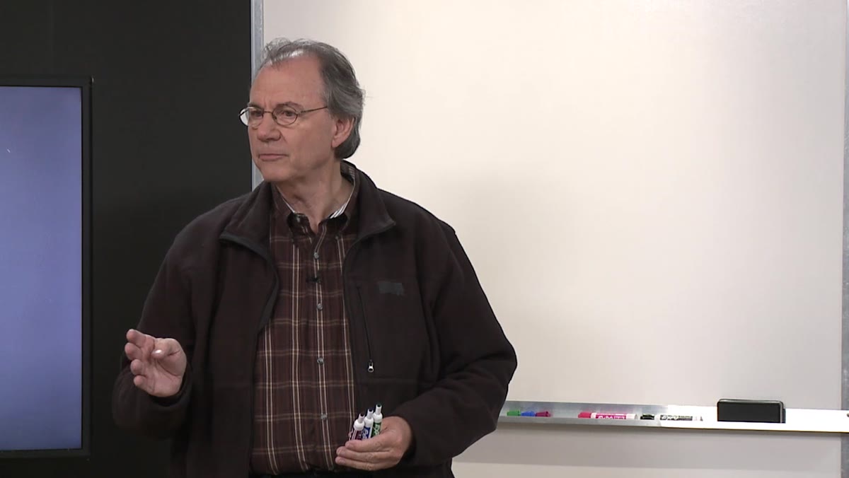 Corbell beginning to explain color spectrum wavelengths